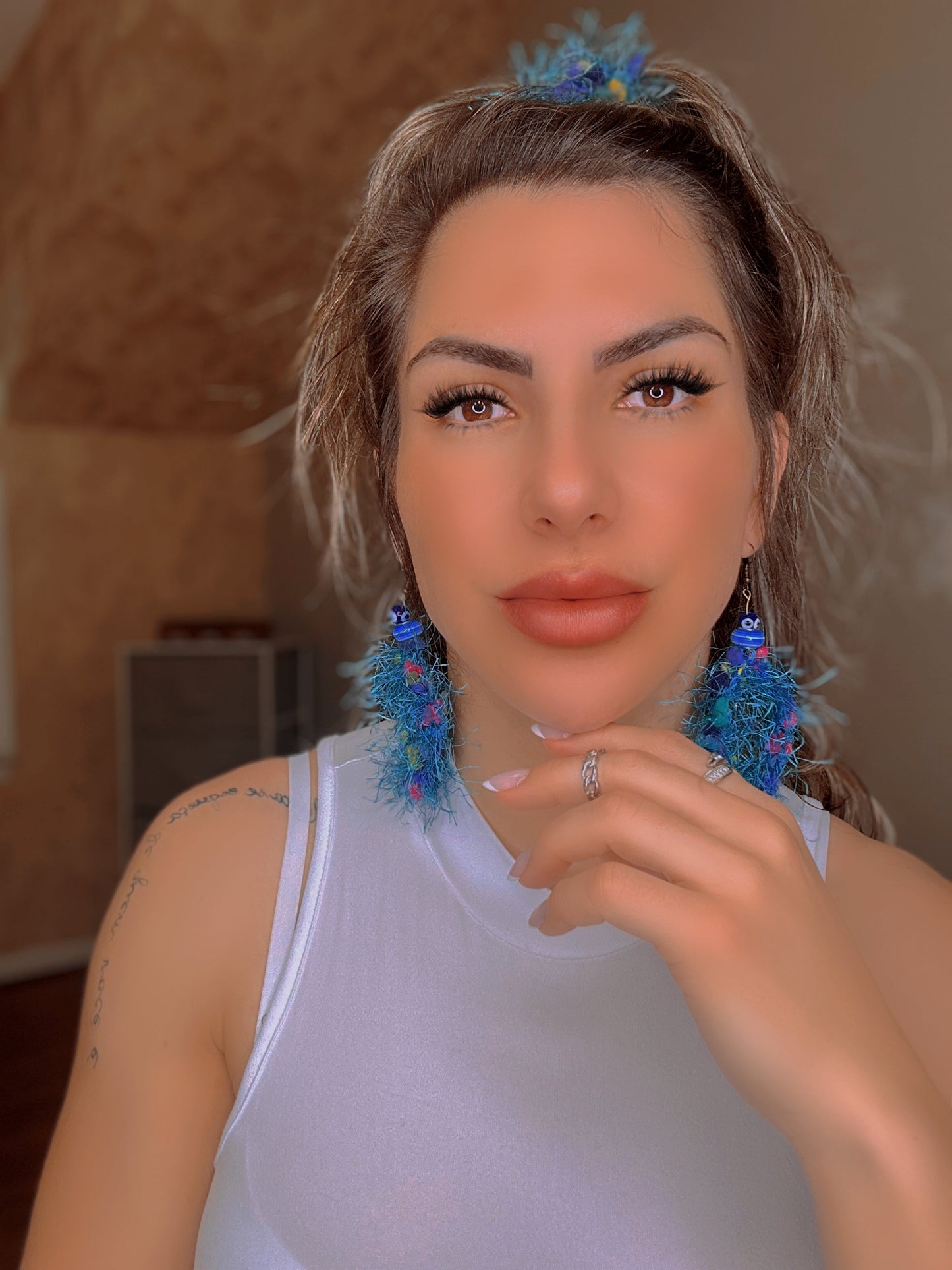 Circular Logic Earrings—Custom Color