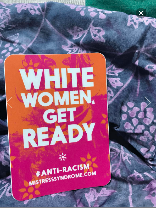 White Women Get Ready Book by Amanda K Gross—Vinyl Sticker & Paperback Book Bundle